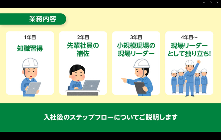 採用向け会社説明会用動画制作